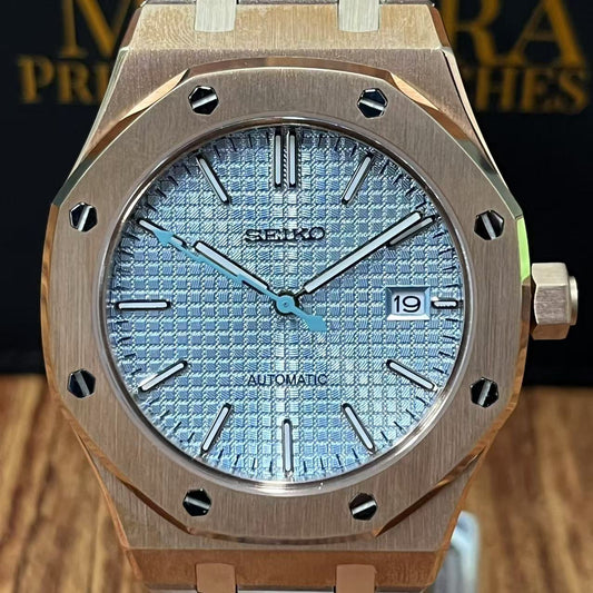 Royal Seikoak  I  Rose Gold light Ice Blue