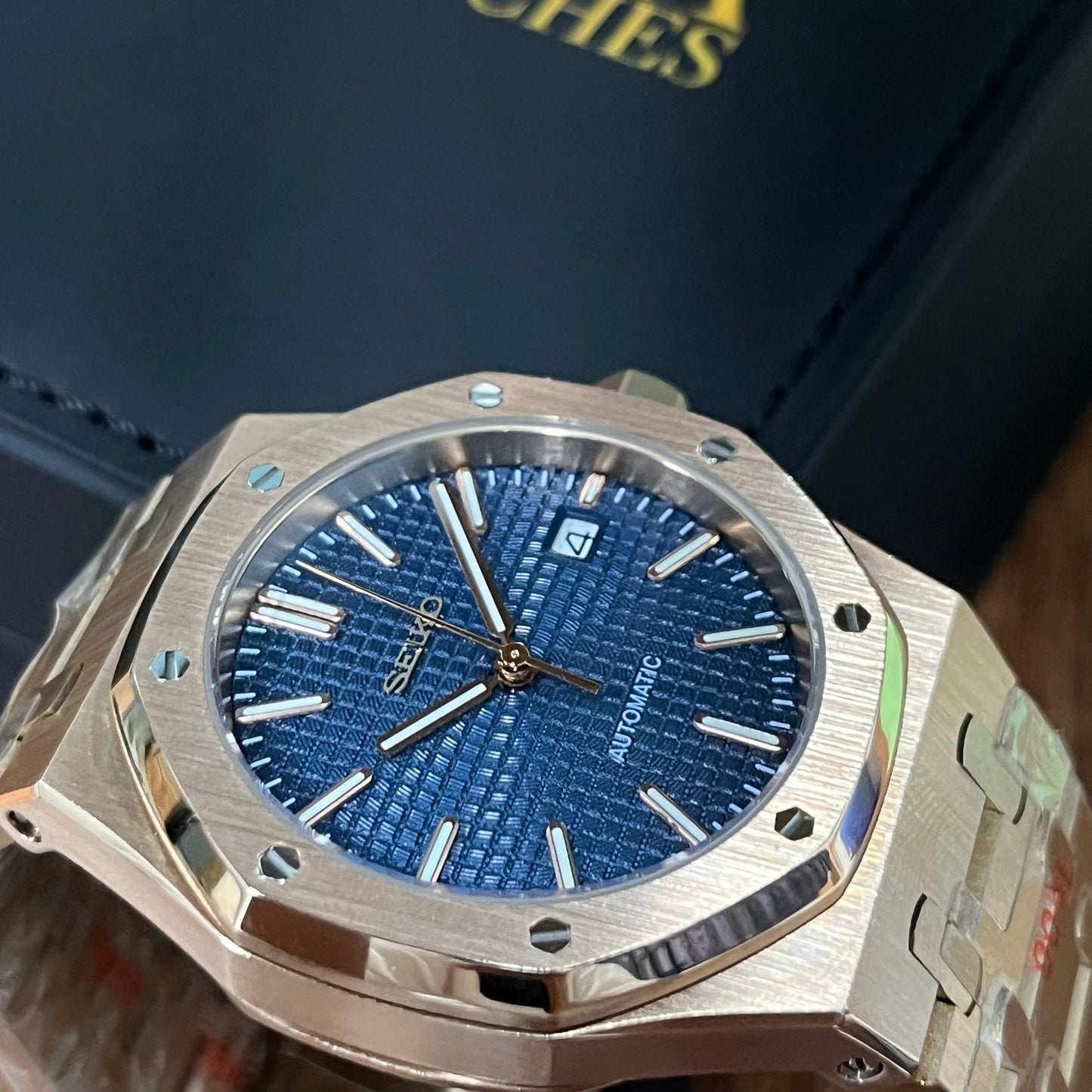 Royal Seikoak I  Rose Gold Blue