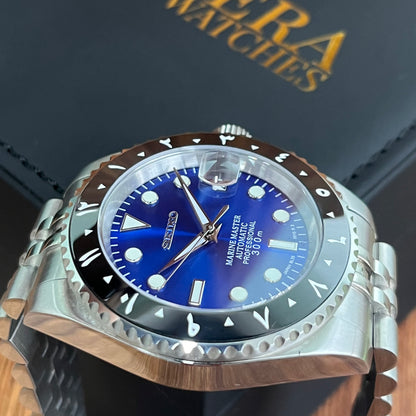 Seikomariner | Smurf (Black Arabian Bezel)