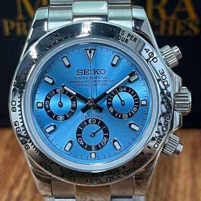 Sietona | Ice  Blue (Silver  Bezel)