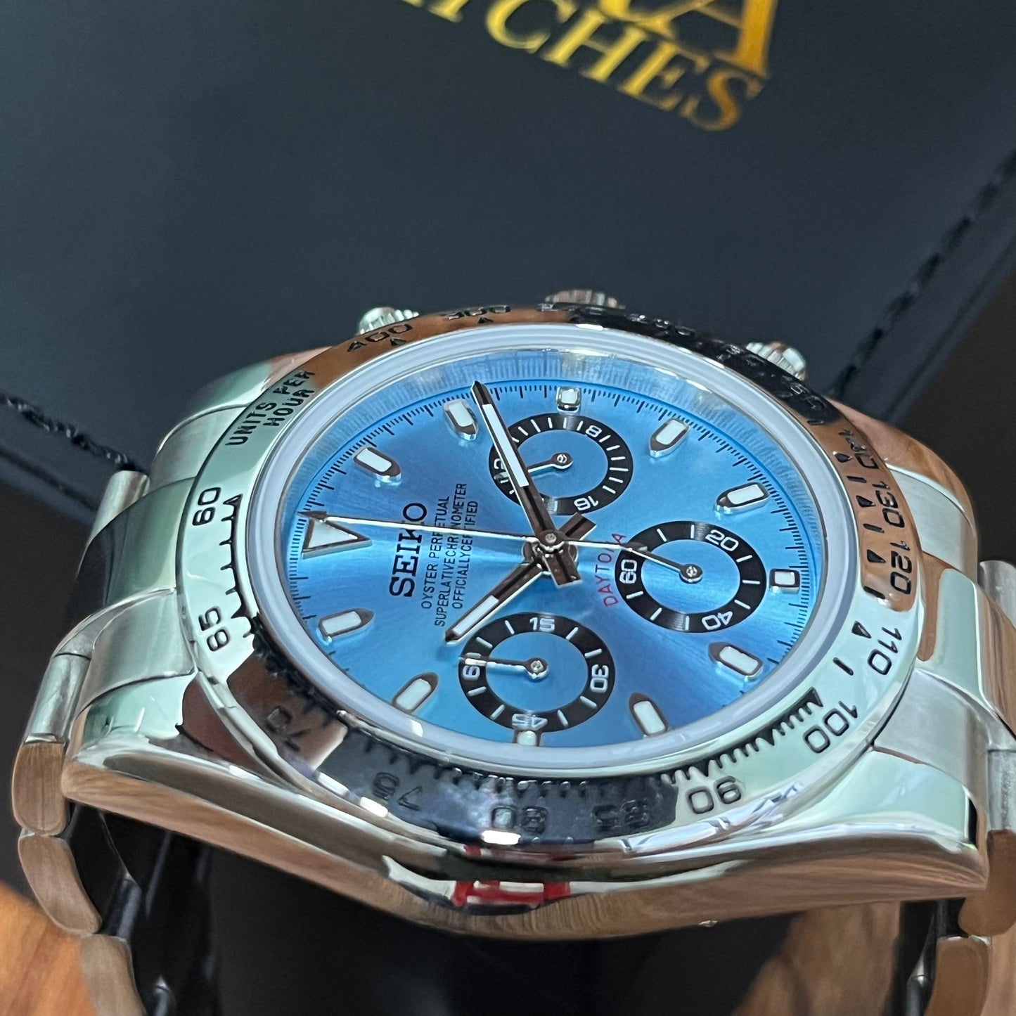 Sietona | Ice  Blue (Silver  Bezel)