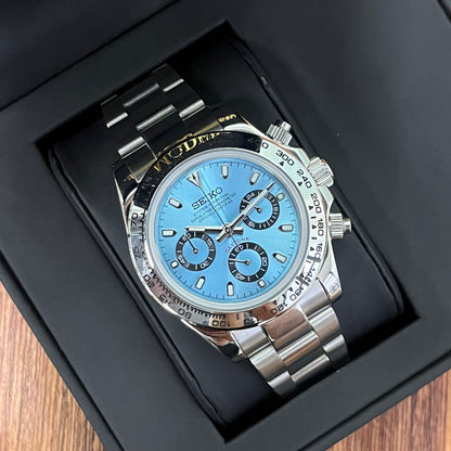 Sietona | Ice  Blue (Silver  Bezel)