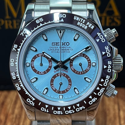 Sietona | Ice  Blue (Brown  Bezel)