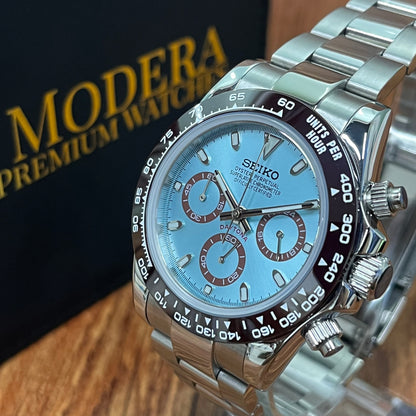 Sietona | Ice  Blue (Brown  Bezel)