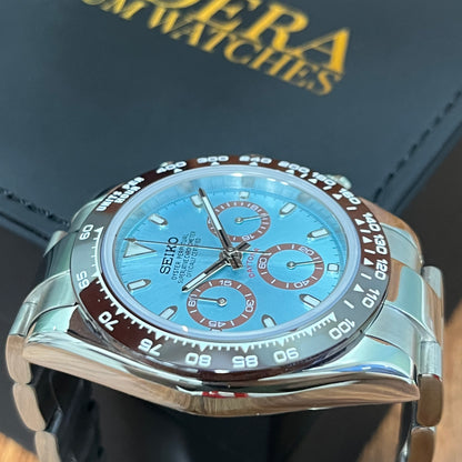 Sietona | Ice  Blue (Brown  Bezel)