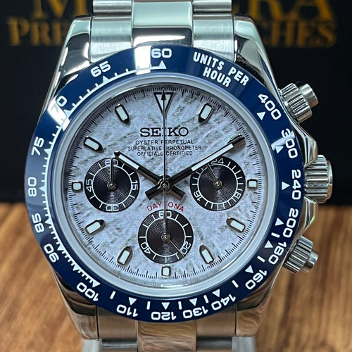 Sietona | Snow Pattern (Blue  Bezel)