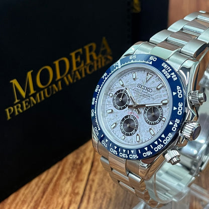 Sietona | Snow Pattern (Blue  Bezel)